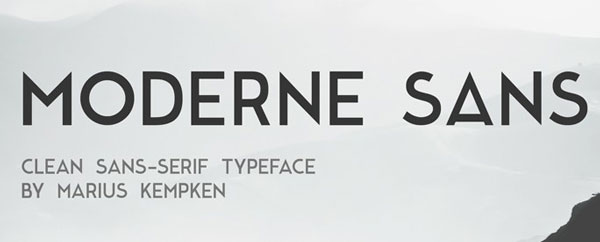 Free Font Of The Day  Moderne Sans