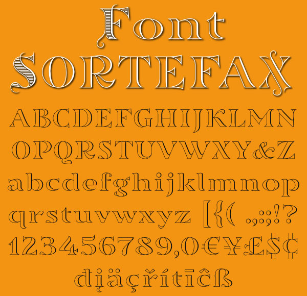 Free Font Of The Day  Sortefax
