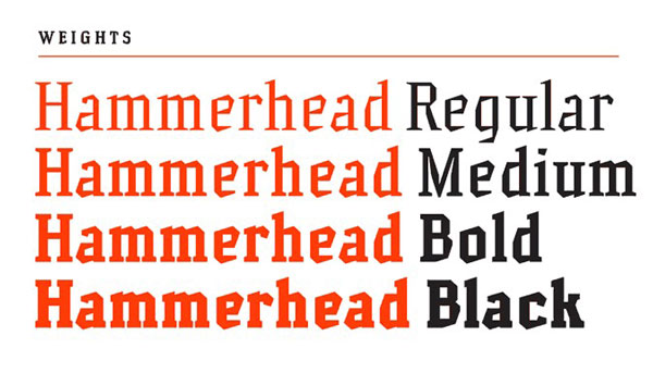 2.Free Font Of The Day  Hammerhead