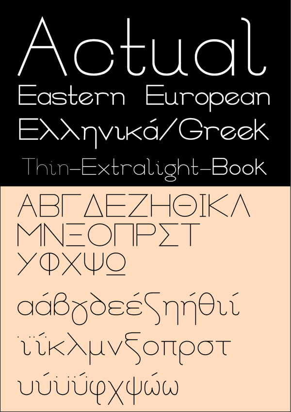 Free Font Of The Day  Actual