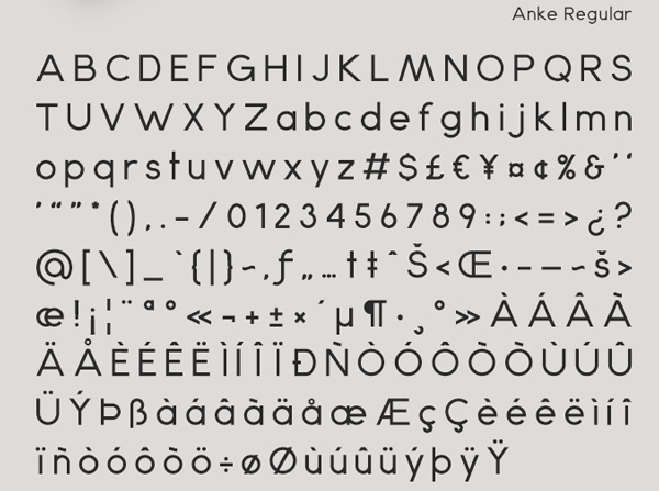 Free Font Of The Day  Anke