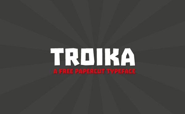 Free Font Of The Day  Troika