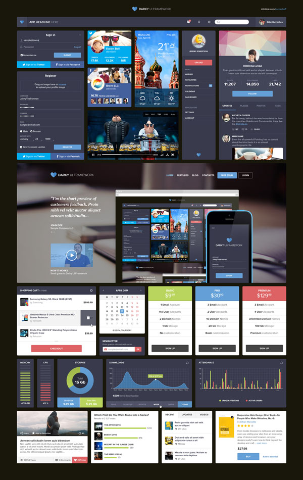 darky-ui-freebie