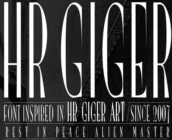 1.hr giger font