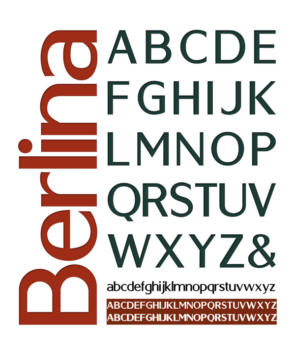 3.berlin font