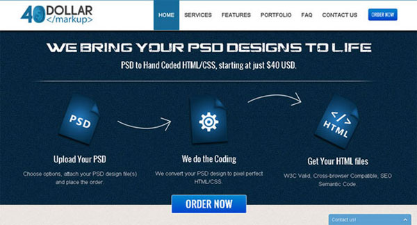6. PSD To HTML Services