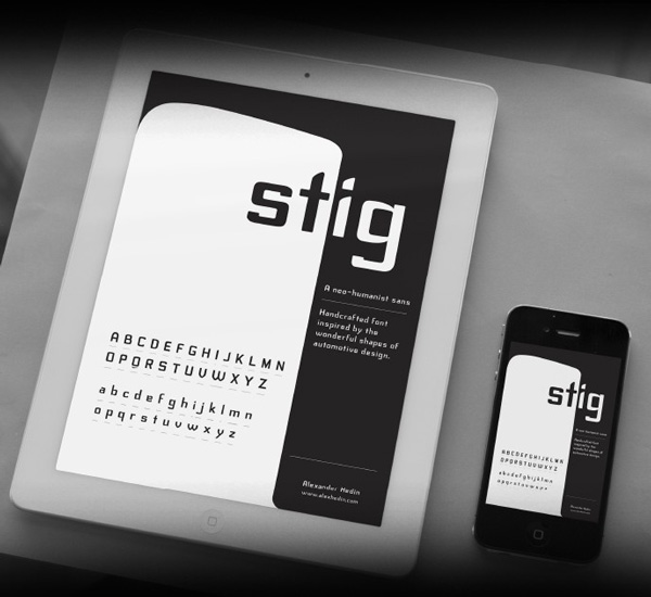 6.free font stig