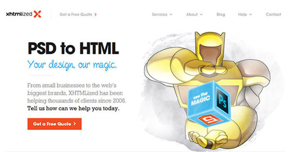 7. PSD To HTML Services