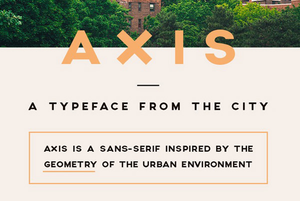 1.Free Font Of The Day  Axis