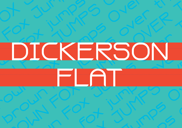 1.Free Font Of The Day  Dickerson Flat