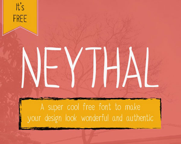 1.Free Font Of The Day  Neythal