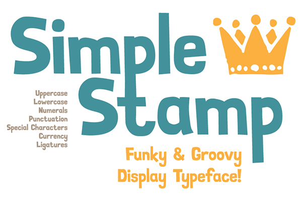1.Free Font Of The Day  Simple Stamp