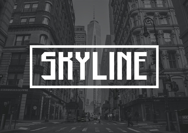 1.Free Font Of The Day  Skyline