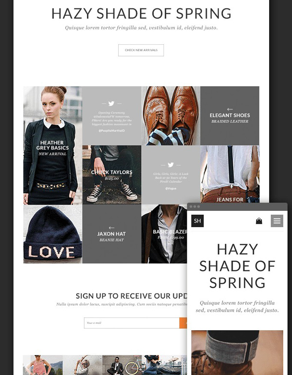 1.Online Store Theme PSD