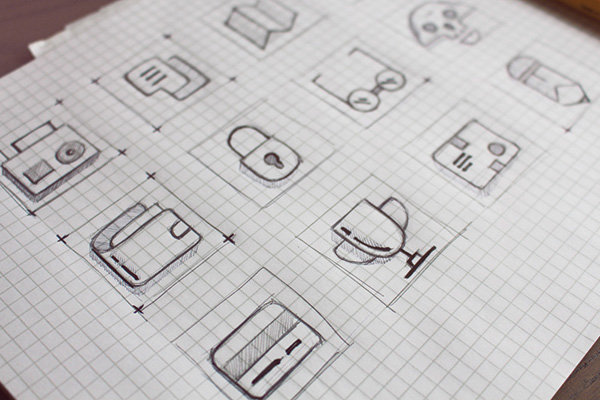 1.Wireframe Icons