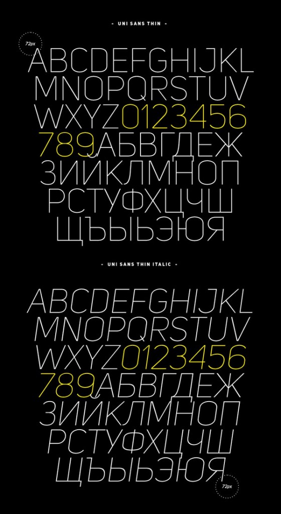 Free Font Of The Day : Uni Sans - Designbeep