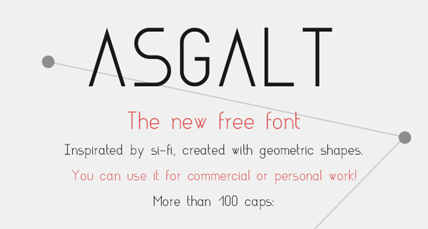 2.Free Font Of The Day  Asgalt