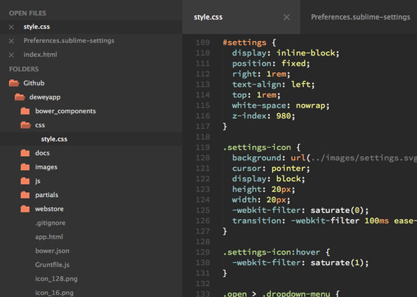 sublime text theme poppy