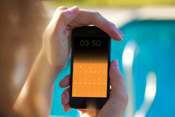 6.Mobile App Design Inspiration – Peek Calendar