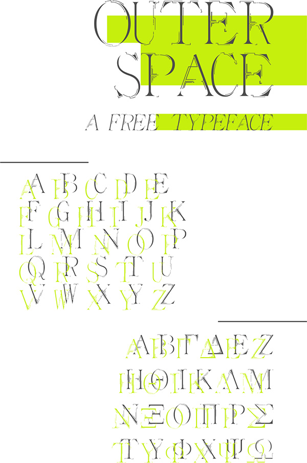 1.Free Font Of The Day  Outer Space