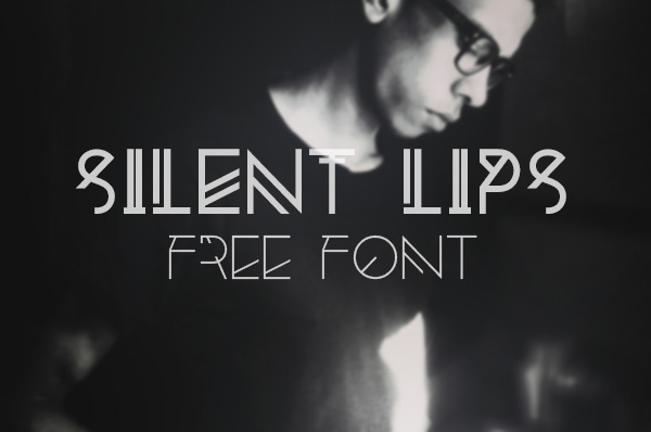 1.Free Font Of The Day  Silent Lips