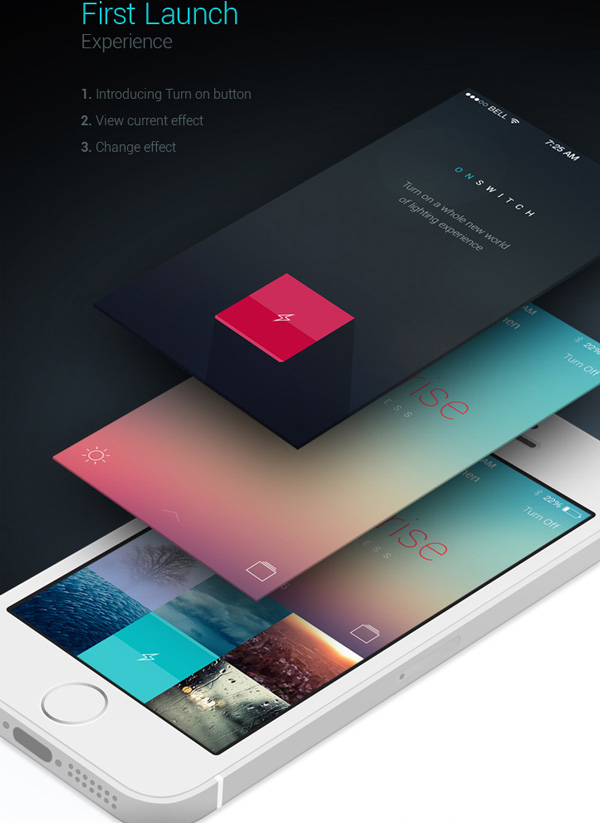 3.Mobile App Design Inspiration – Philips Hue