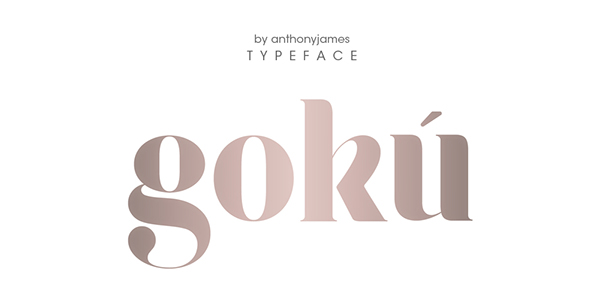 4.Free Font Of The Day  Gokú