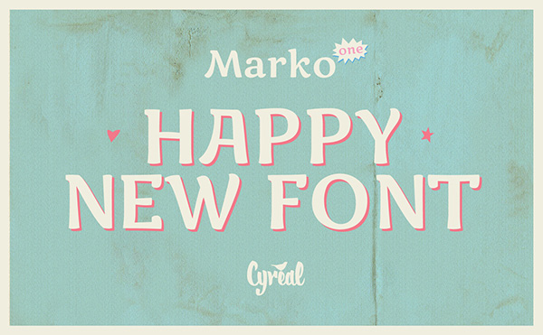 4.Free Font Of The Day  Marko One