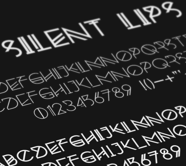 4.Free Font Of The Day  Silent Lips