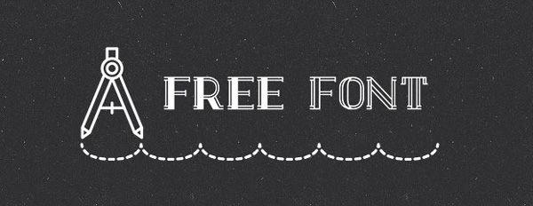 5.Free Font Of The Day  Draft Display