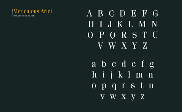 7.Free Font Of The Day  Meticulous Ariel