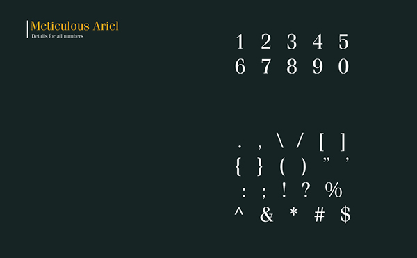 8.Free Font Of The Day  Meticulous Ariel