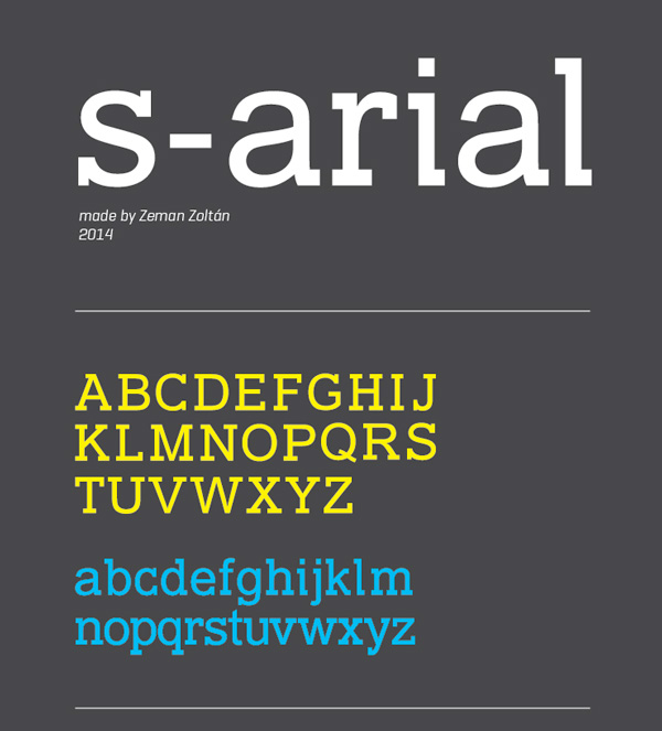 1.Free Font Of The Day  S-Arial