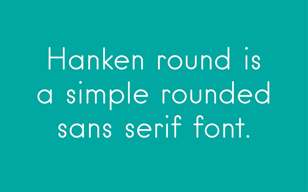 2.Free Font Of The Day  Hanken Round