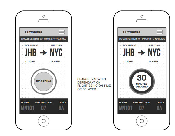 3.Mobile App Design Inspiration – Lufthansa Flight Tracking app