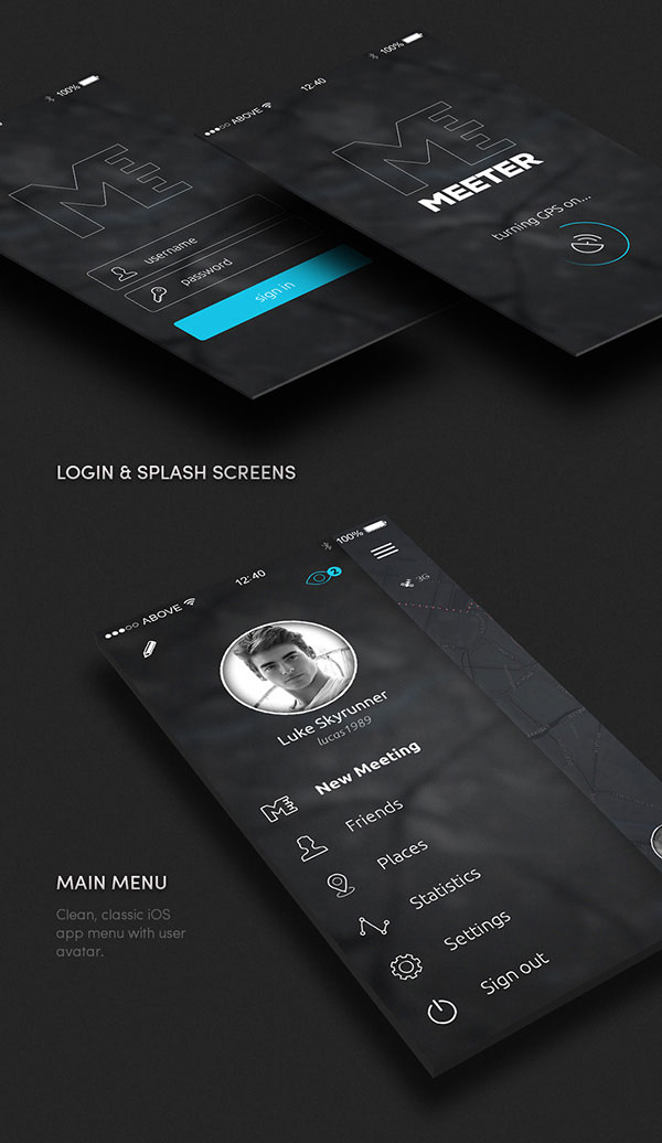 3.Mobile App Design Inspiration – MEETER