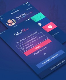 Mobile App Design Inspiration – School Share - Designbeep