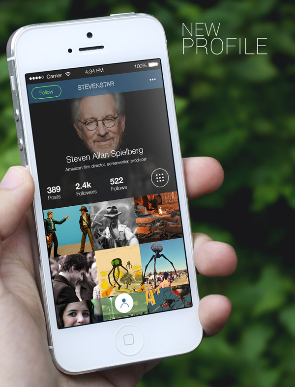 4.Mobile App Design Inspiration – Instagram  Next generation