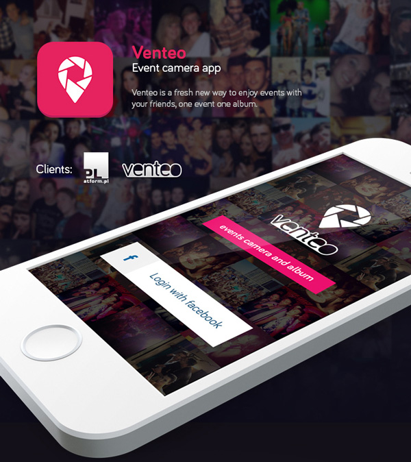 4.Mobile App Design Inspiration – Venteo (available on App Store)