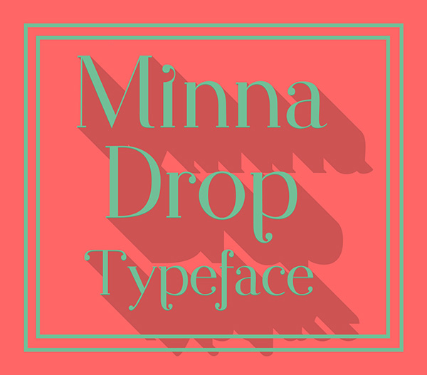 5.Free Font Of The Day  Minna Drop