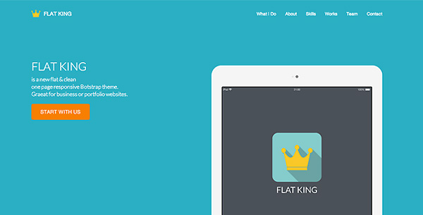 flat-king-one-page-template