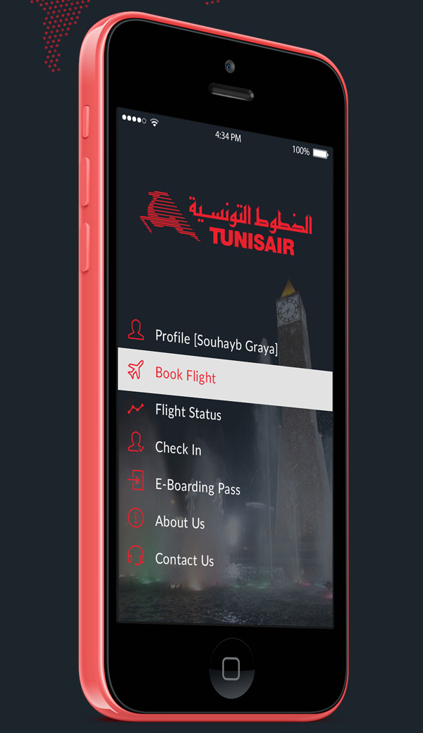 4.Tunisair app