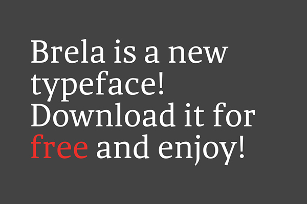 9.Free Font Of The Day  Brela