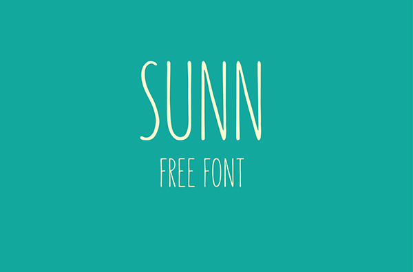 1.Free Font Of The Day  SUNN