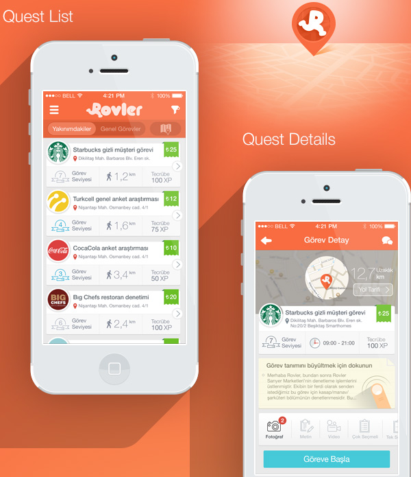 3.Mobile App Design Inspiration – Rovler
