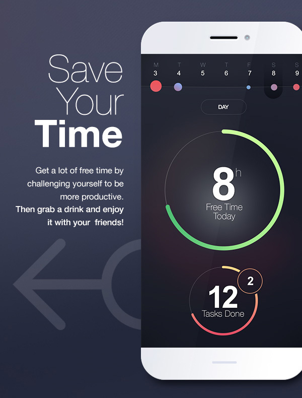 5.Mobile App Design Inspiration – TimeIt