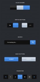 Free Download : Winter UI Kit - Designbeep