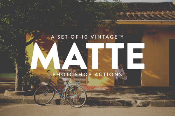 Vintage Matte Photoshop Actions