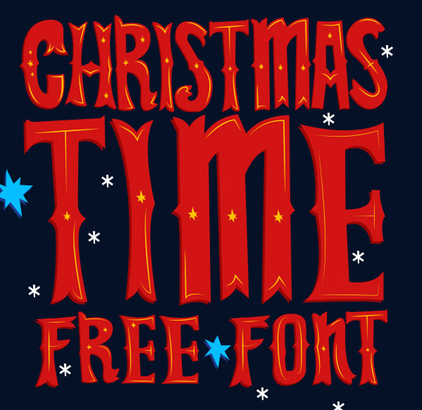 1.Free Font Of The Day  Christmas Time