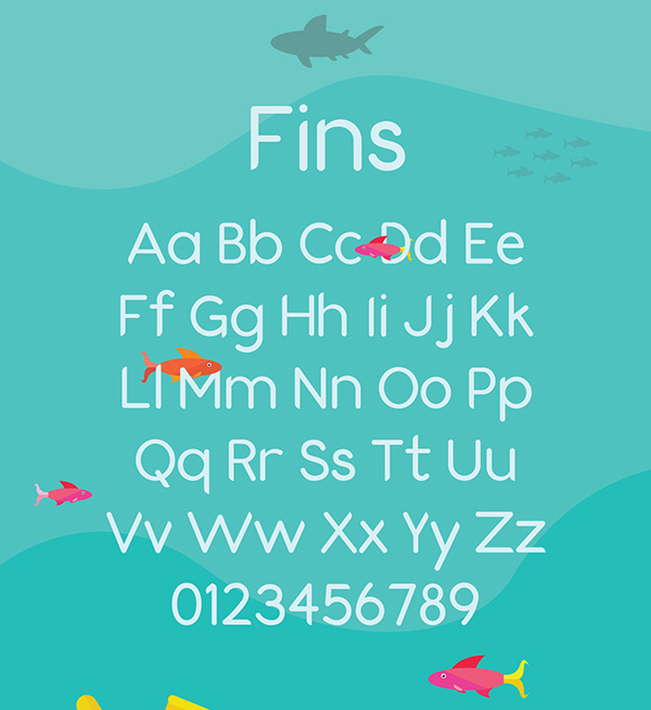 1.Free Font Of The Day  Fins